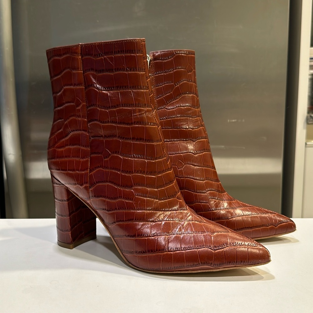 Marciano by Guess Ulea Croc Leather bootie